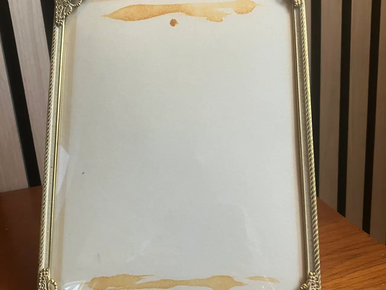 Billede 2 - Gammel metal ramme med buet glas.