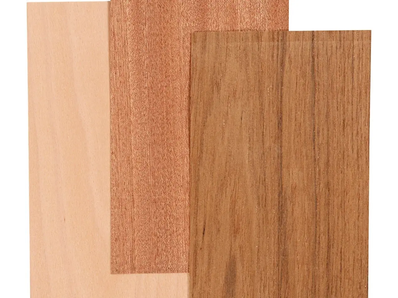 Billede 1 - Træfinér 12x22 cm, 0,75 mm - 3 ark pr. pakke