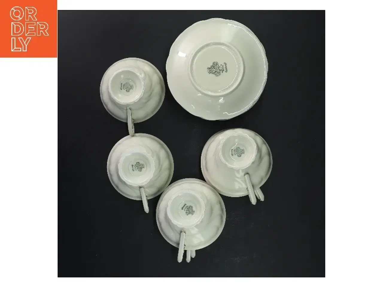 Billede 3 - Porcelænssæt med kopper og underkopper fra Edelweiß (str. Ø 14. Kop ø 9,5x h6 cm)