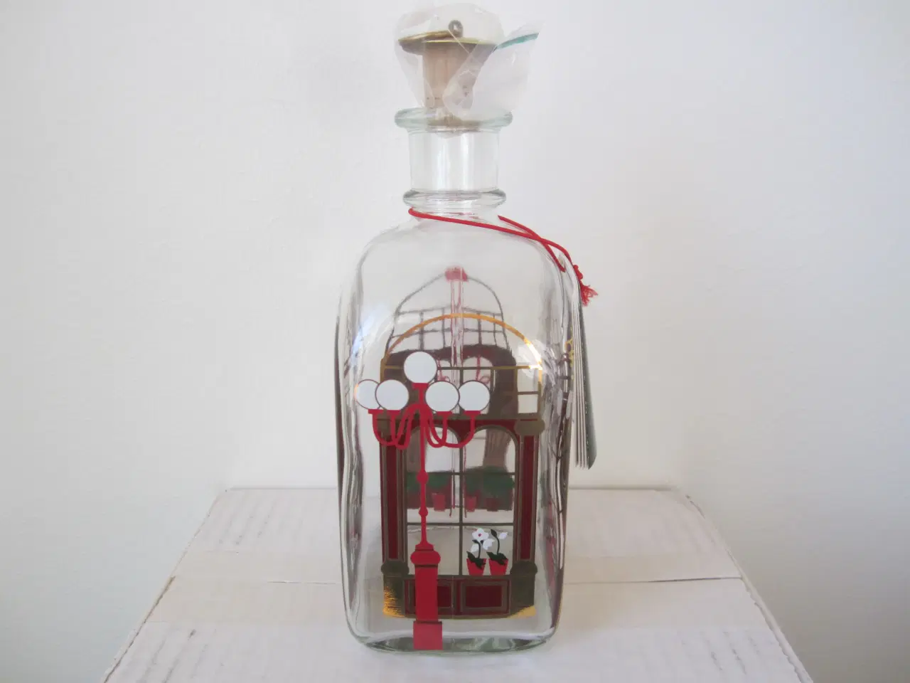 Billede 6 - 1995 Holmegaard juleflaske med 2 glas.