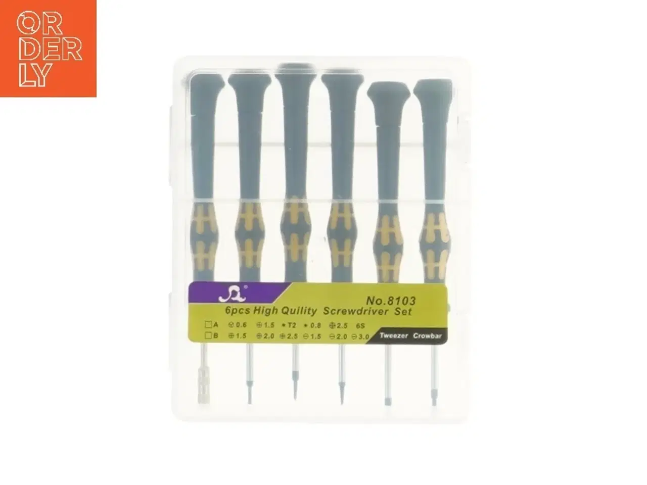 Billede 1 - Mini skruetrækker sæt med 6 dele (str. 15x12 cm)