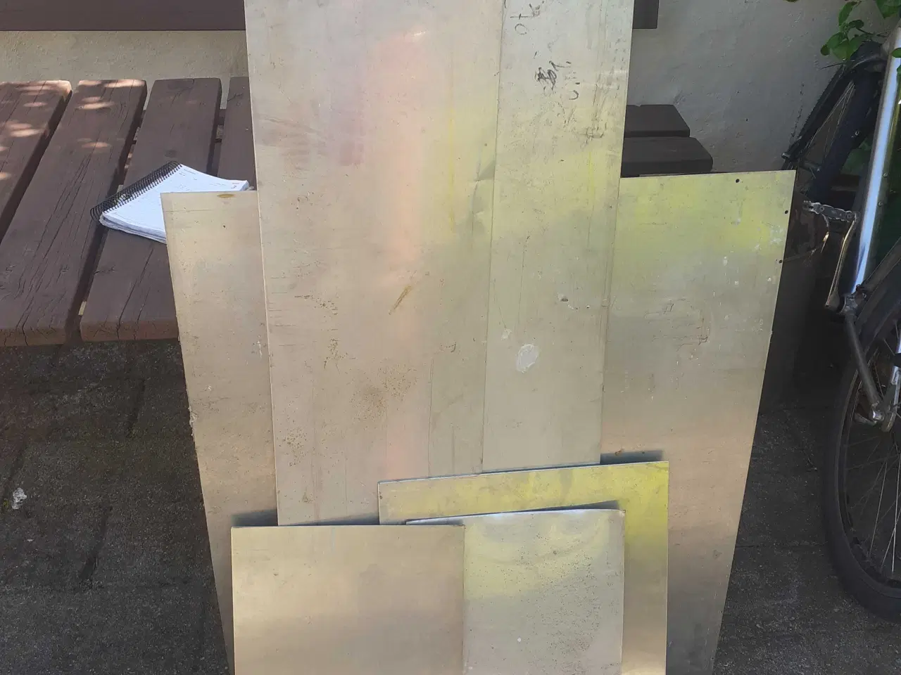 Billede 2 - Brugsjern rustfast stålplader bl.a 1x270x1100 mm, 