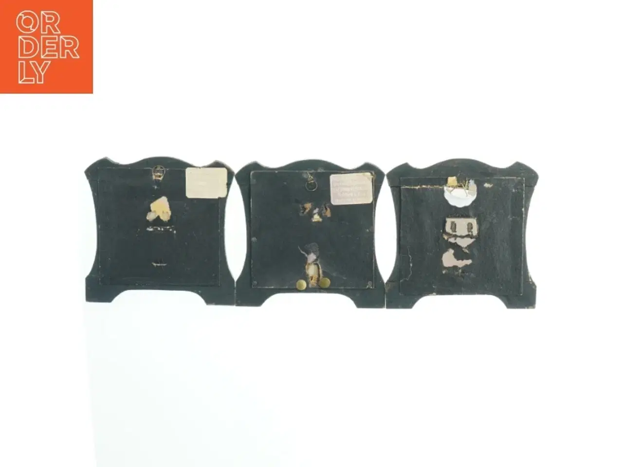 Billede 2 - Tre portræt billeder med rammer (str. 14 x 13 cm. 3 styk)