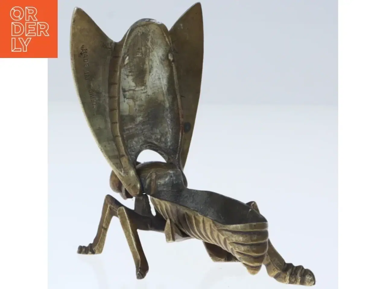 Billede 2 - Messing flue skulptur/dåse (str. 10 cm)