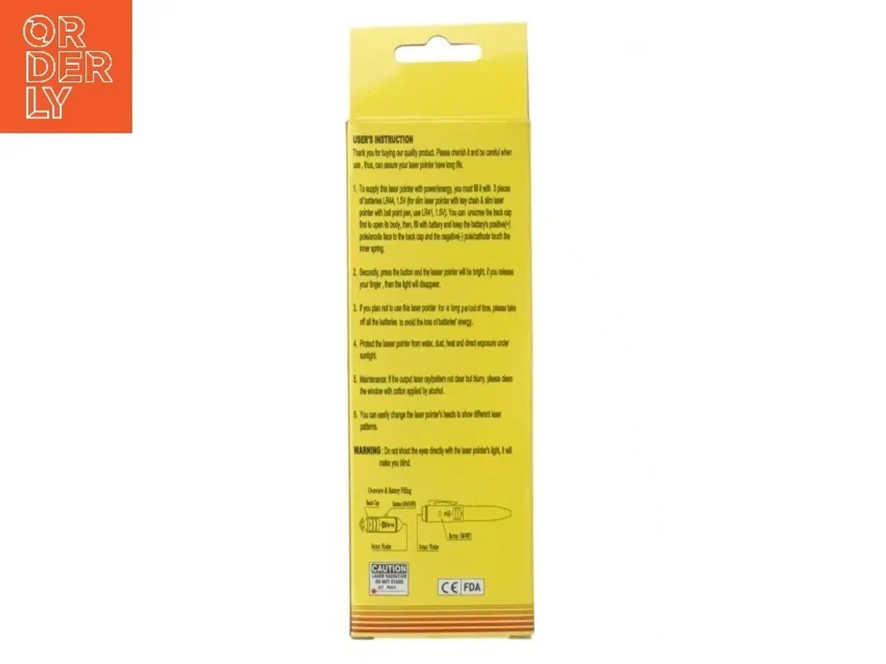 Billede 2 - Laserpointer med udskiftelige hoveder (str. 18 cm)