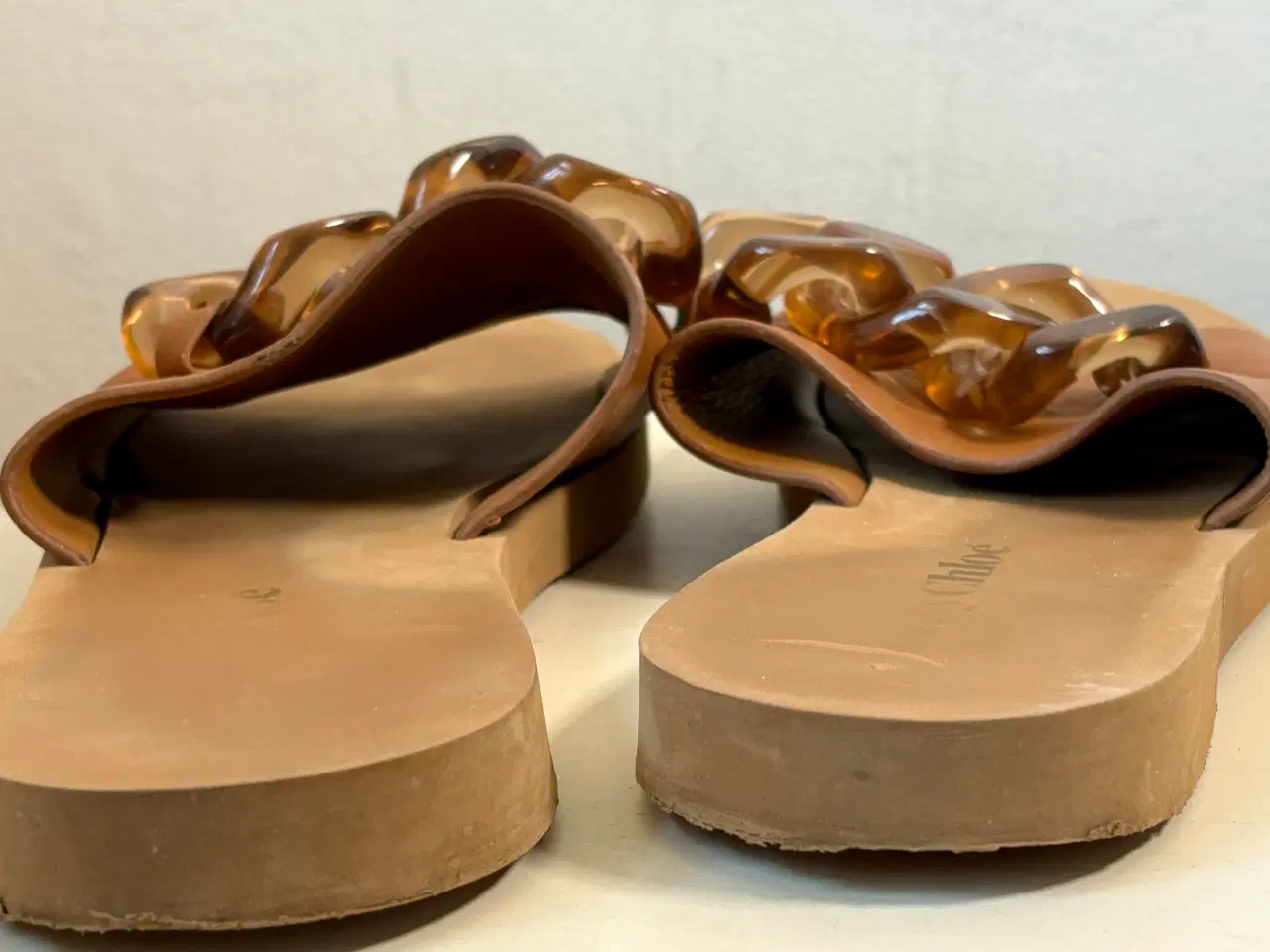 Billede 5 - See by Chloé, brune sandaler m kæde, str 41