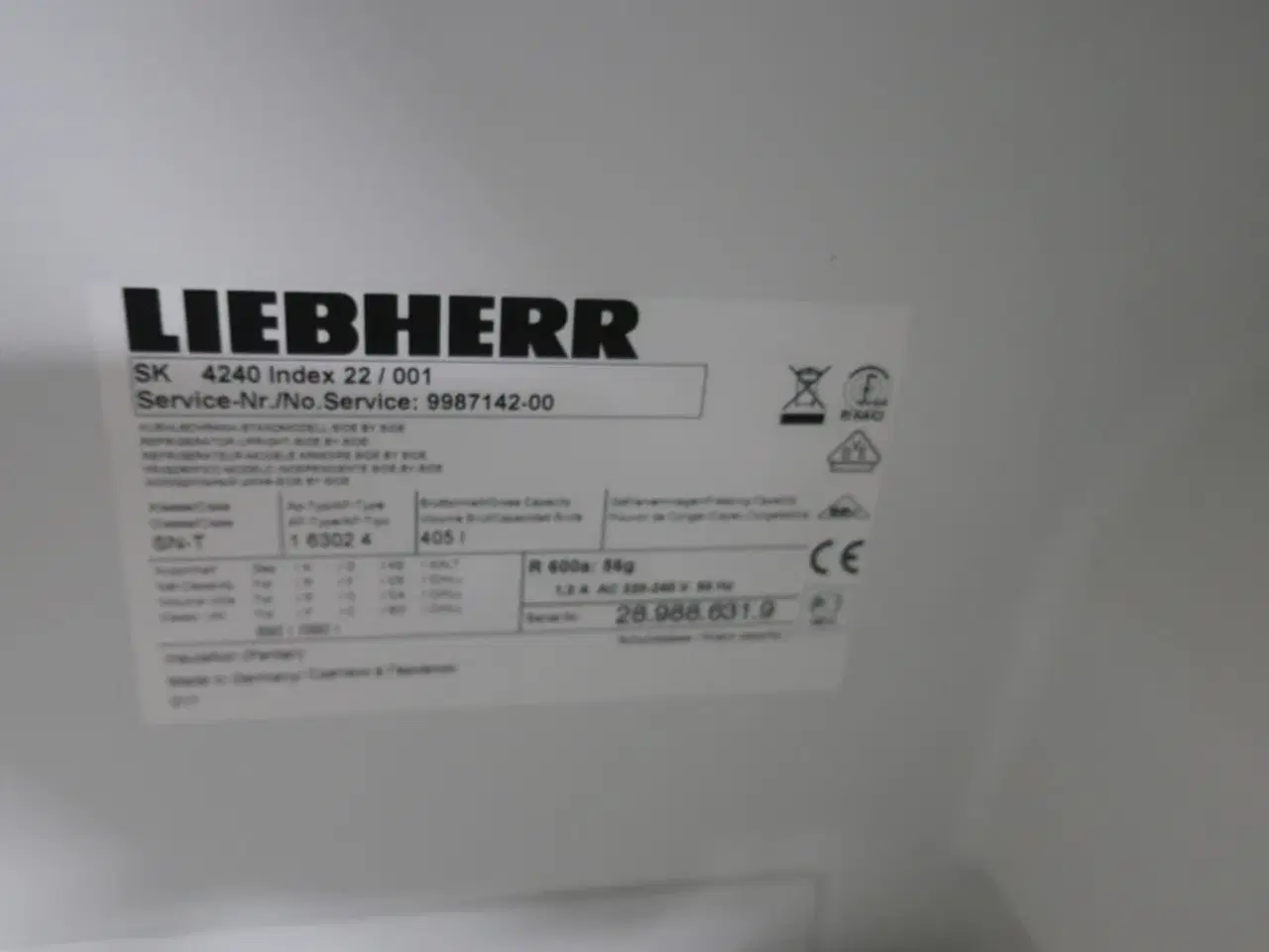 Billede 11 - Køleskab LIEBHERR SK 4240