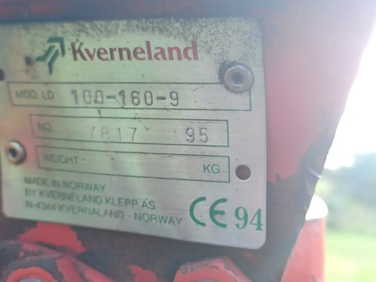 Billede 5 - Kverneland  4 furet 100-160-9 med IP- PAK 