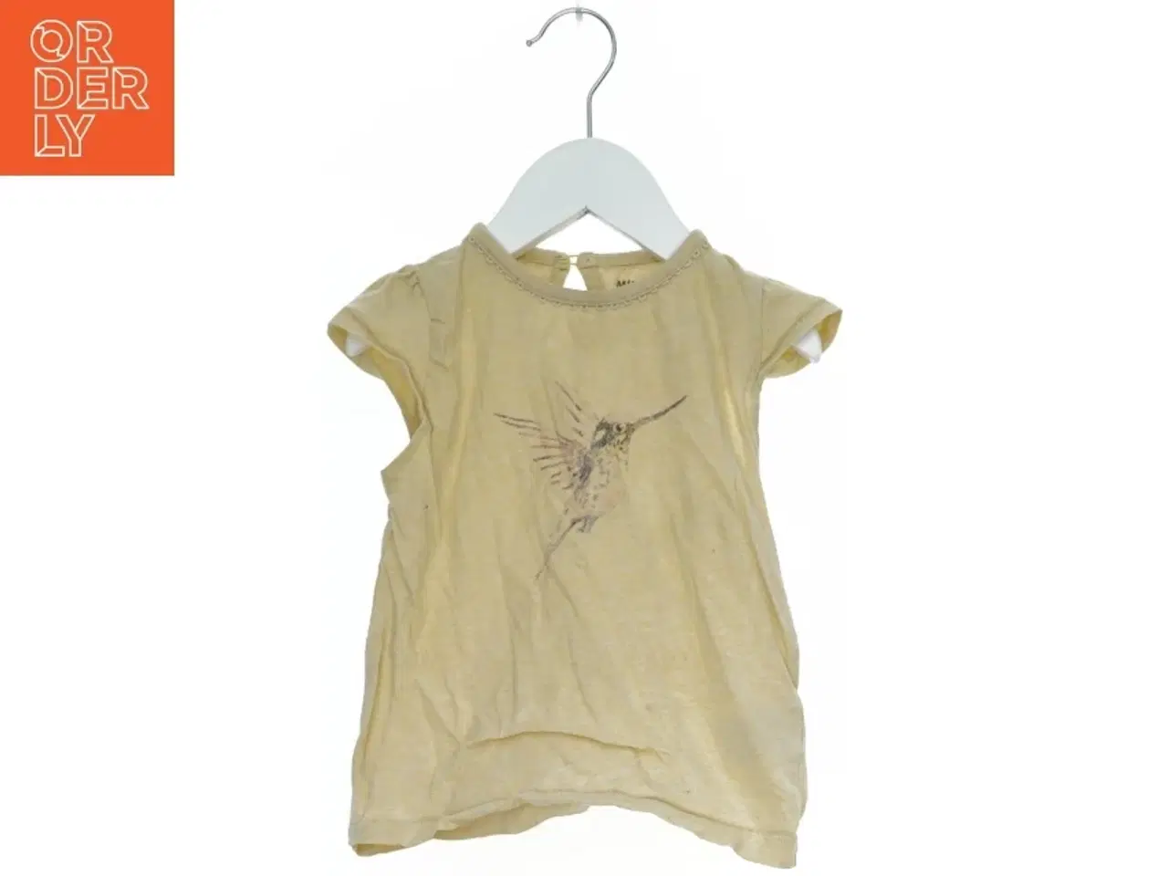 Billede 1 - Kortærmet bluse med fugleprint fra Mini A Ture (str. 92)