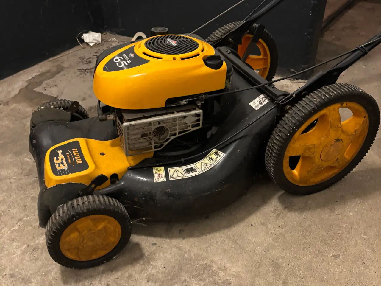 Billede 3 - Partner Electrolux 53 cm benzin plæneklipper gul/s