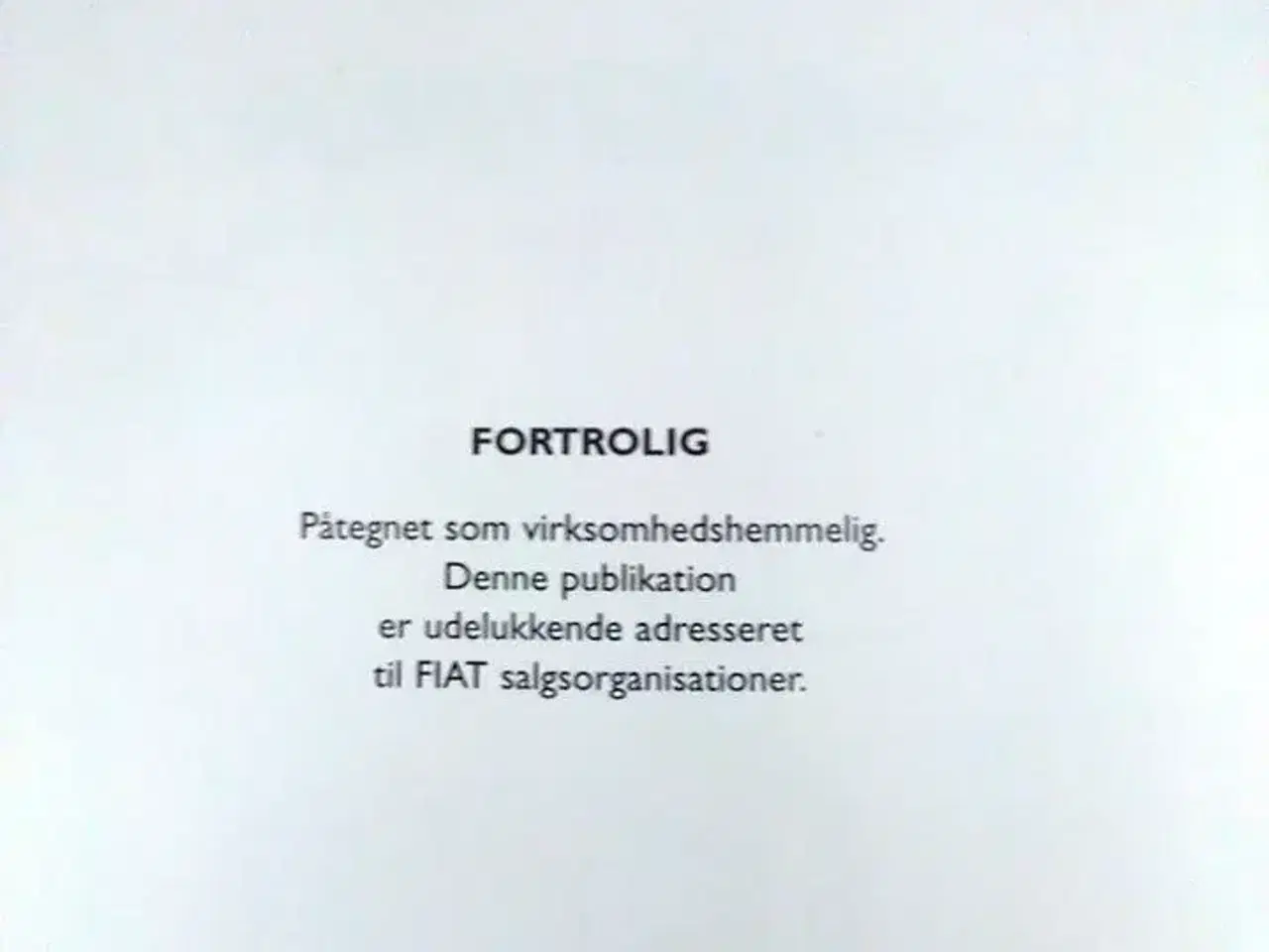 Billede 2 - Fiat Multipla Produktvejledning.