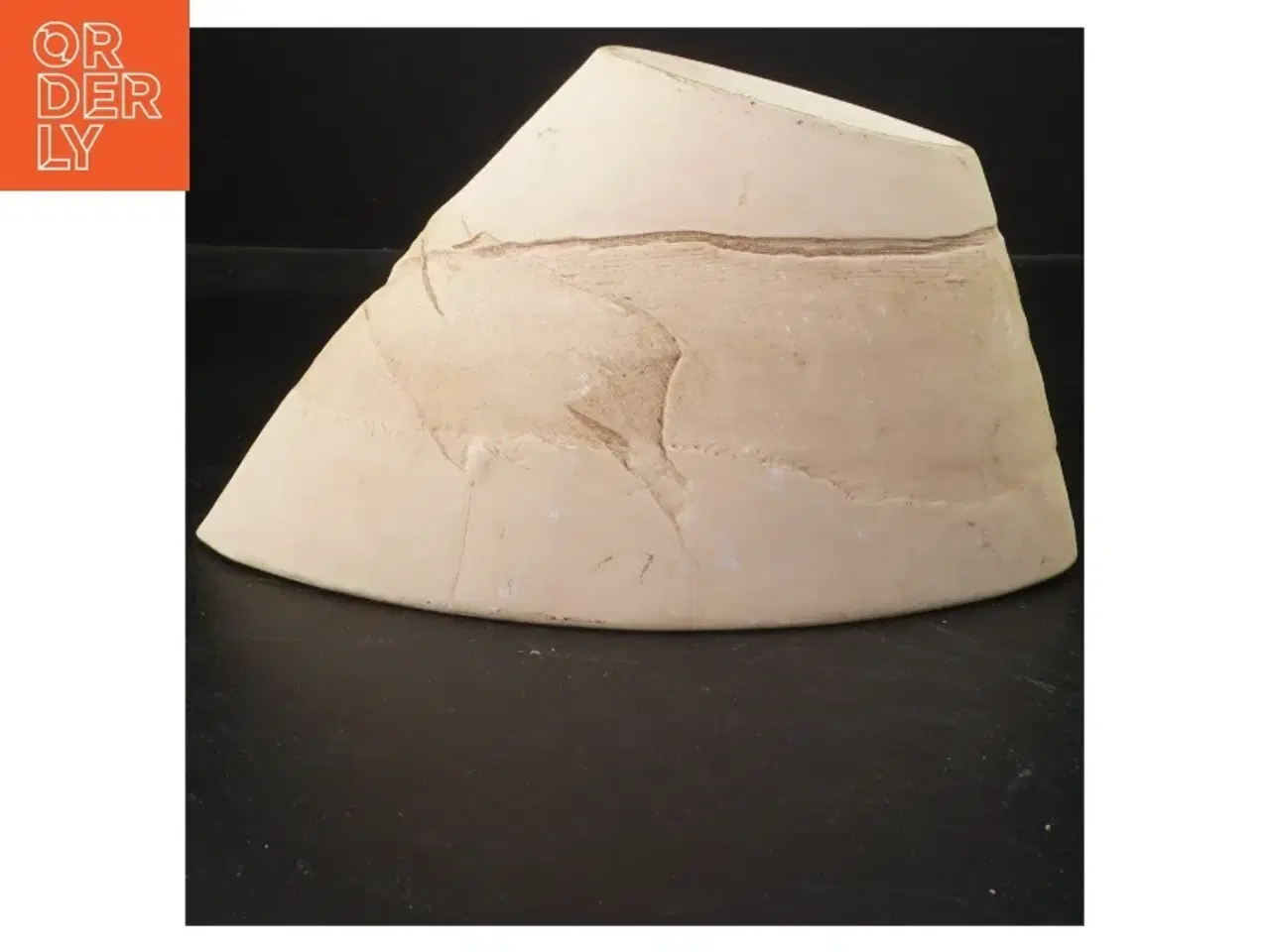 Billede 2 - Keramisk skål med tekstur (str. 25x10 cm)