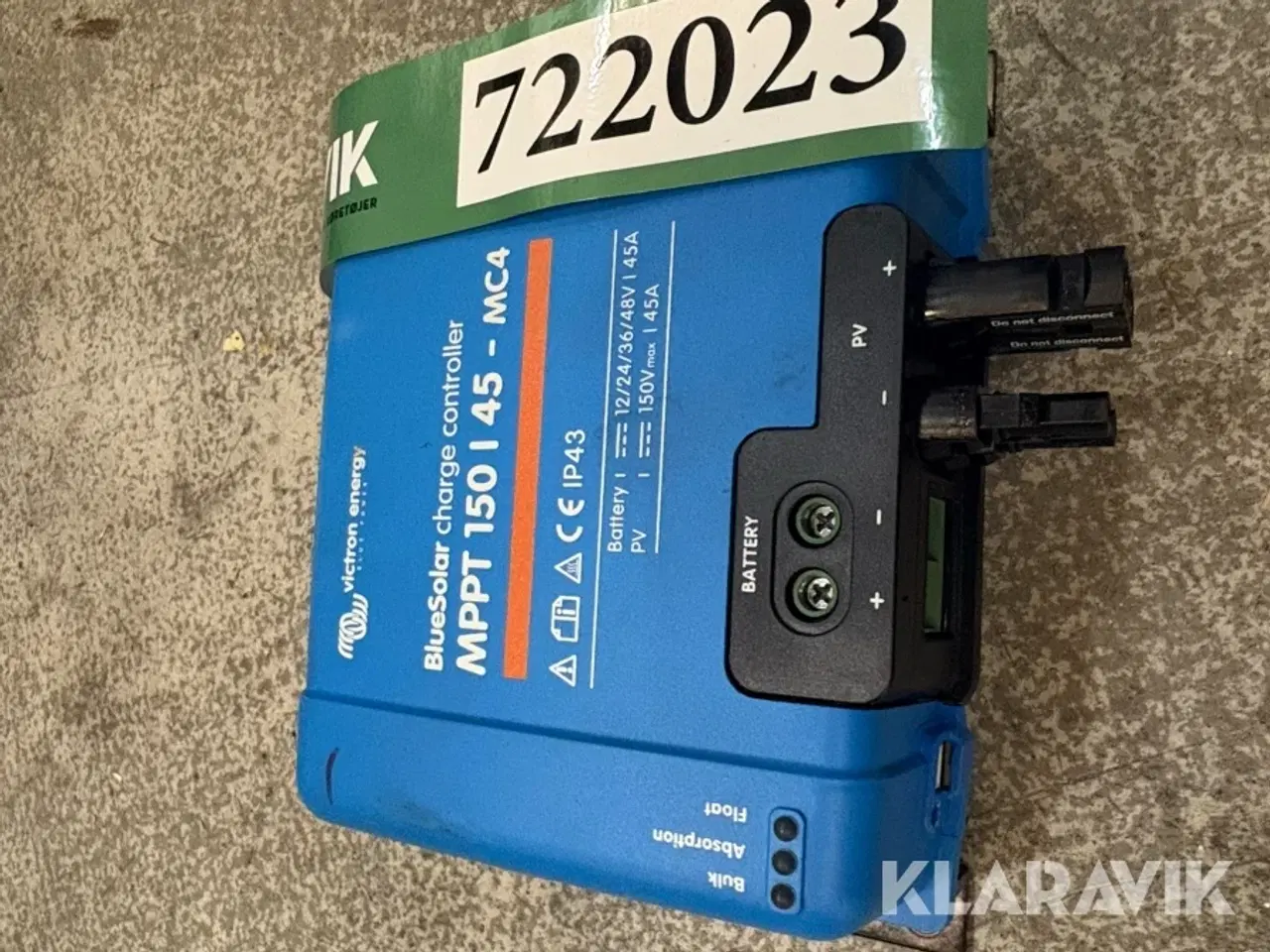 Billede 6 - Solcelle Laderegulator Victron Energy BlueSolar MPPT 150/45 – MC4
