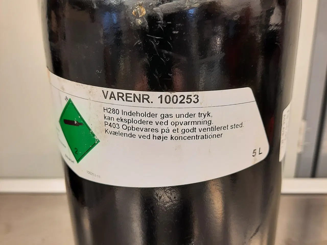 Billede 7 - Nitrogen flaske 5 liter fuld . Aga / Linde