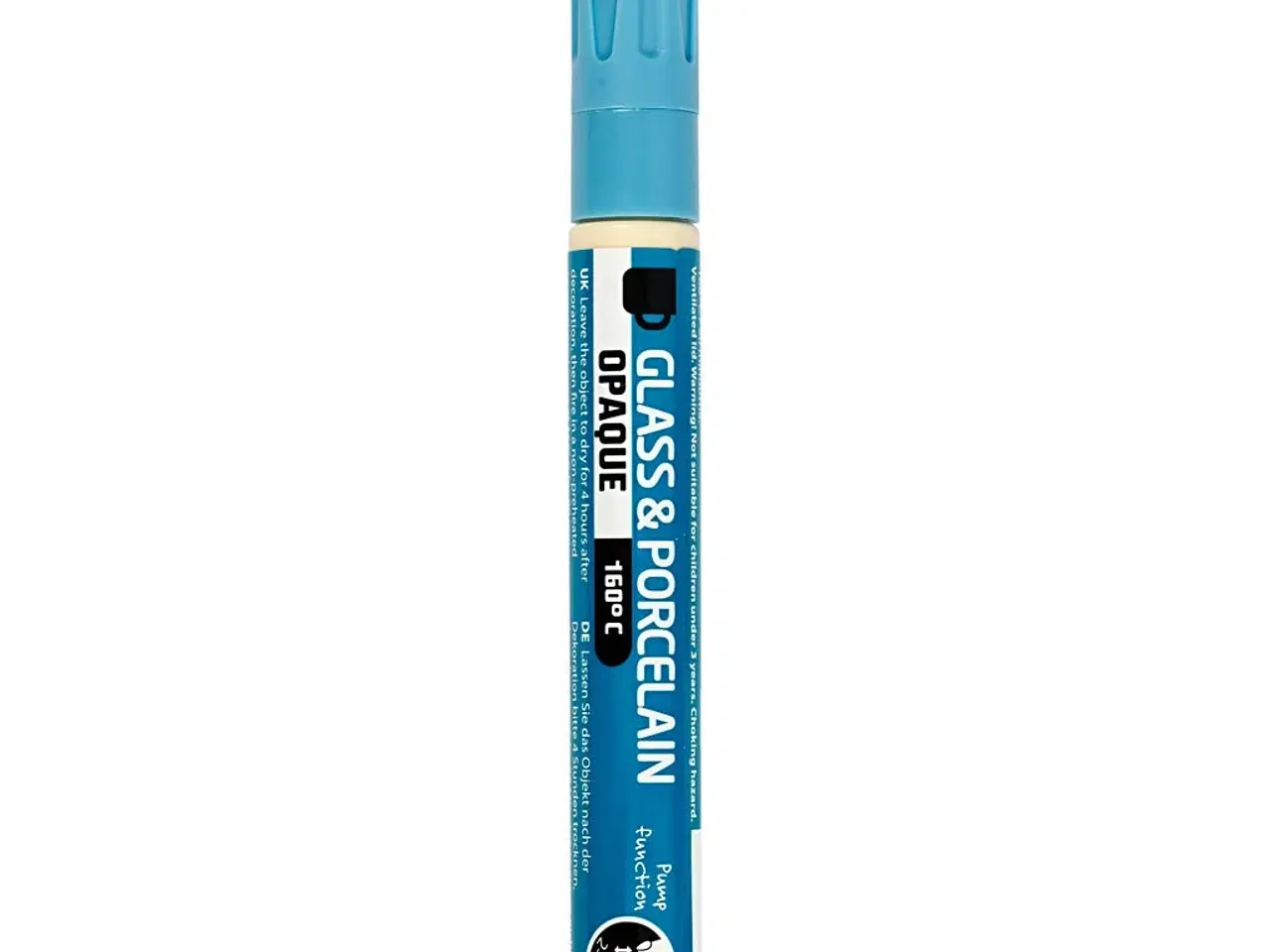 Billede 1 - Lyseblå Glas- og Porcelænstusch 2-4 mm - 1 stk.