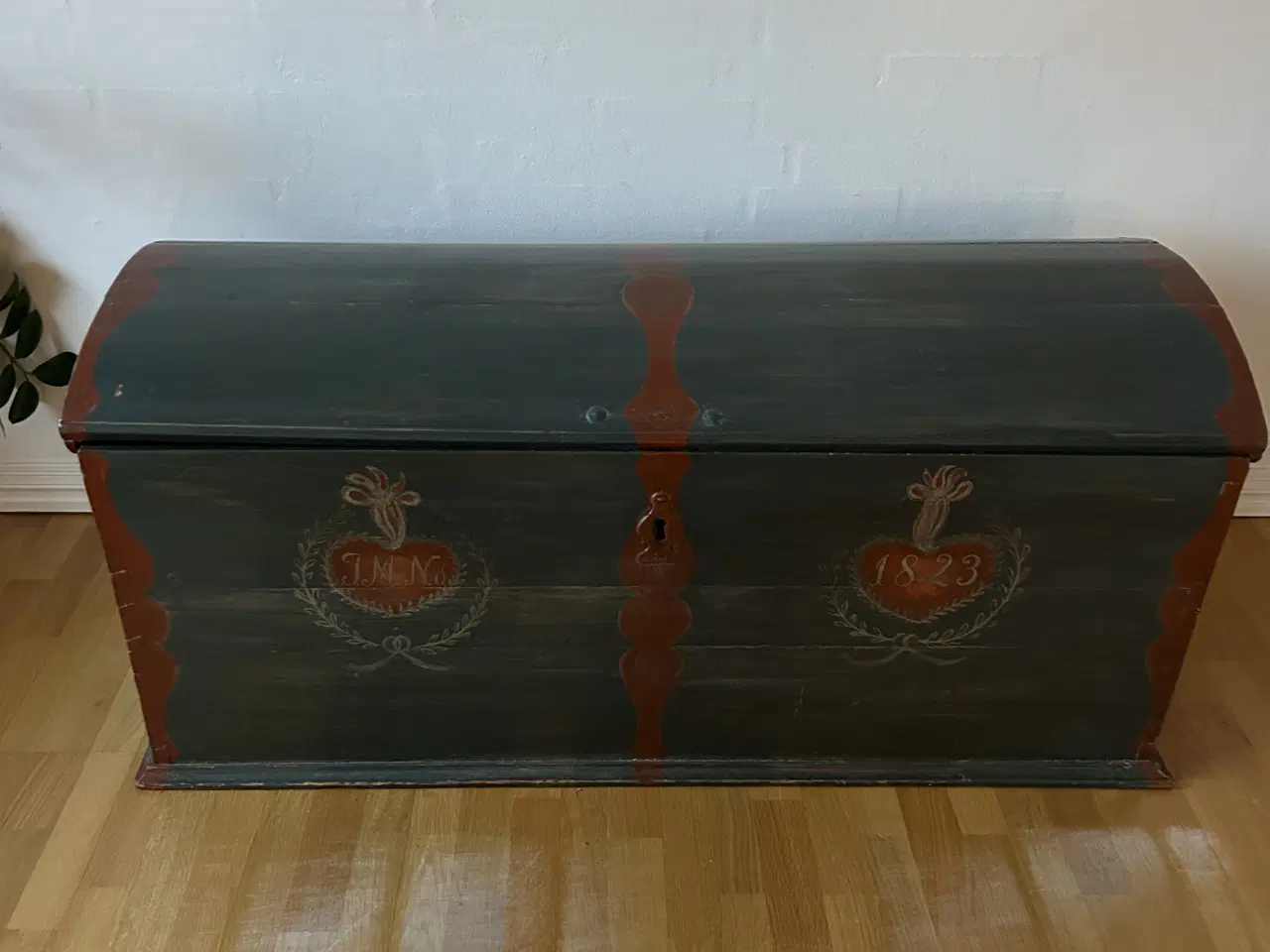 Billede 1 - Ny pris ! Almue malet klæde kiste