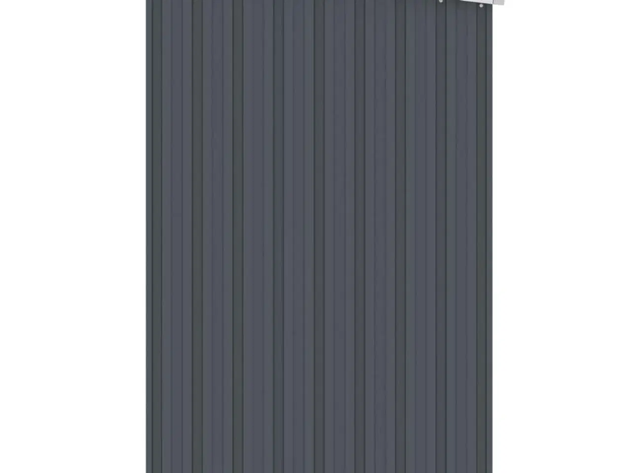 Billede 4 - Brændeskur 245x98x159 cm galvaniseret stål antracitgrå