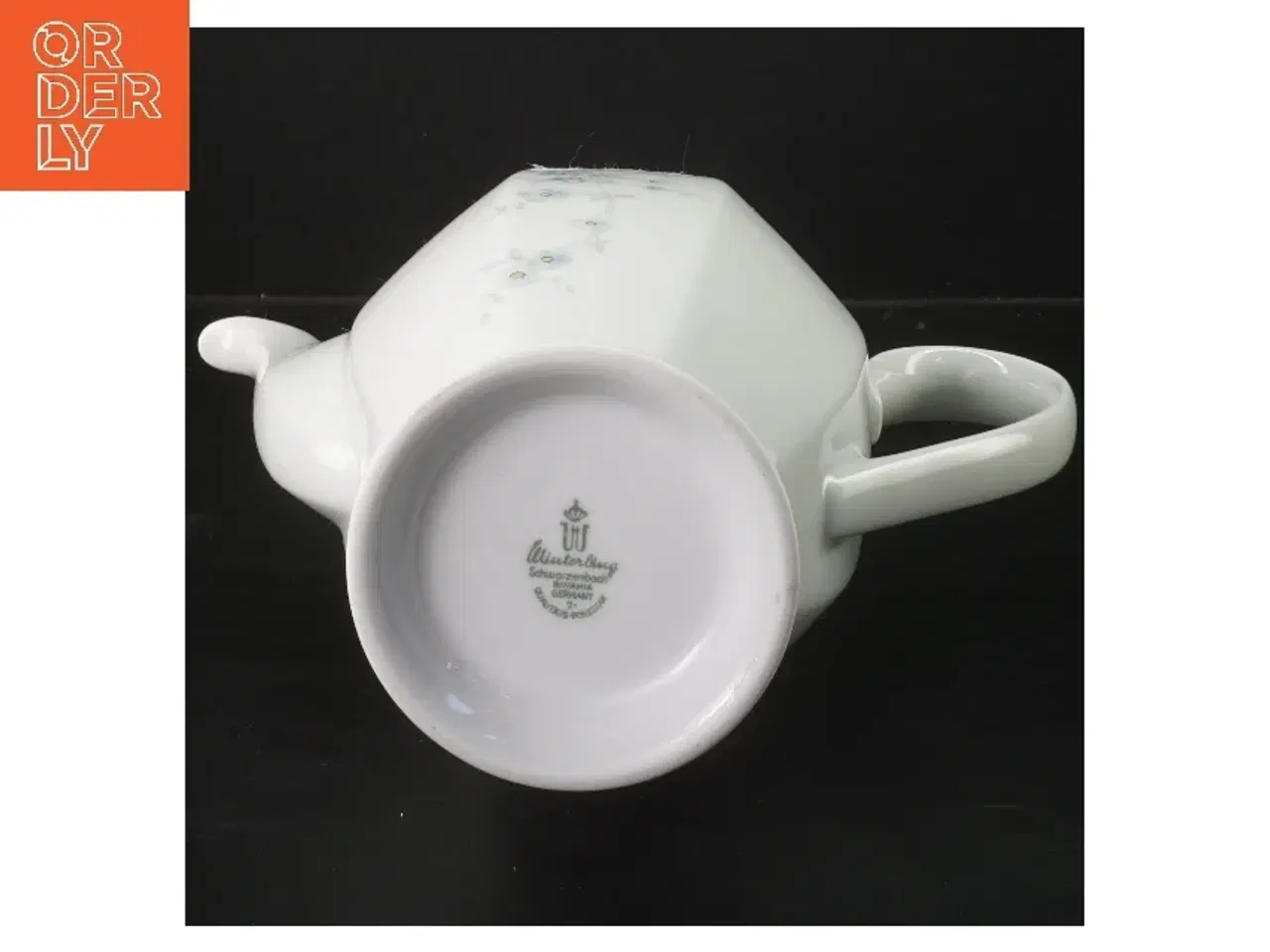 Billede 2 - Porcelæns kaffekande med låg (str. 25,5 cm)