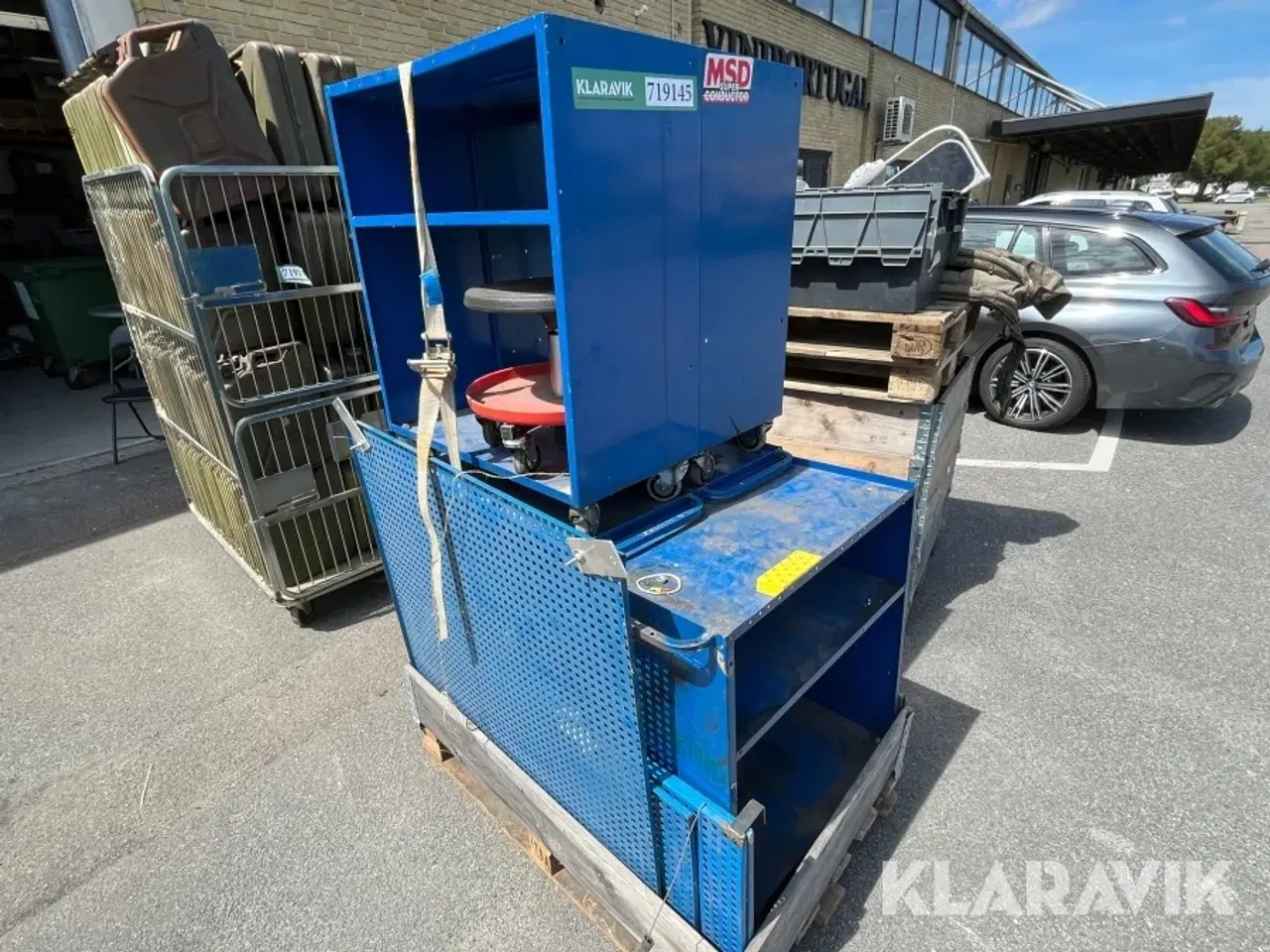 Billede 4 - Værkstedsreoler på hjul - 5 styk
