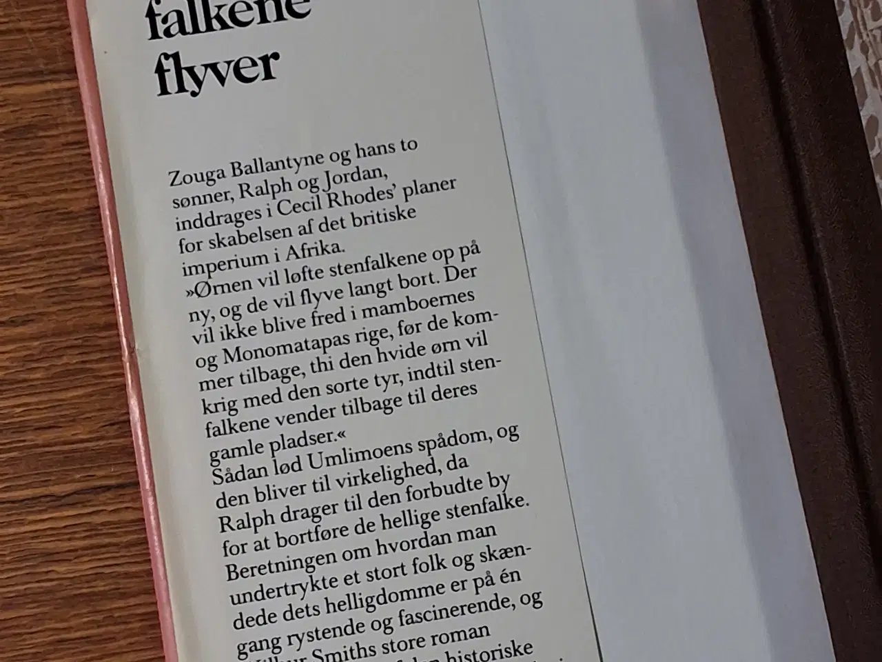 Billede 5 - NÅR FALKENE FLYVER, WILBUR SMITH