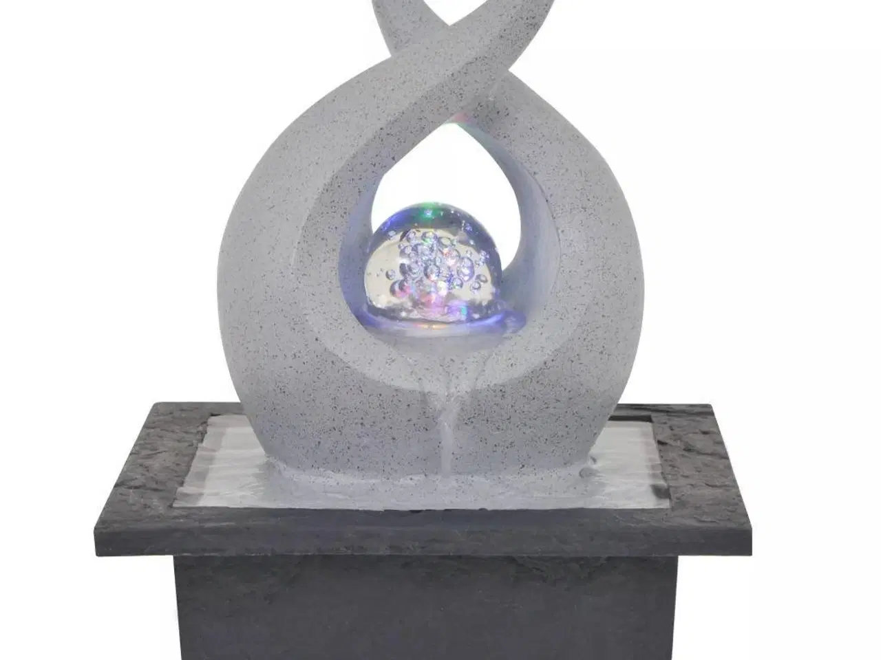 Billede 2 - Indendørs fontæne med LED-lys polyresin