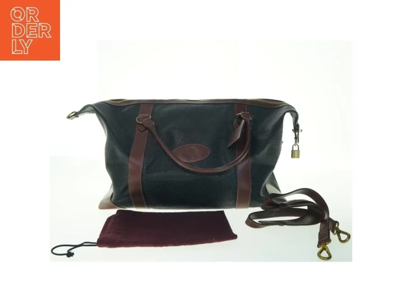 Billede 1 - Vintage rejsetaske / weekendtaske fra Mulberry af 100% læder (str. 56x34x20 cm)