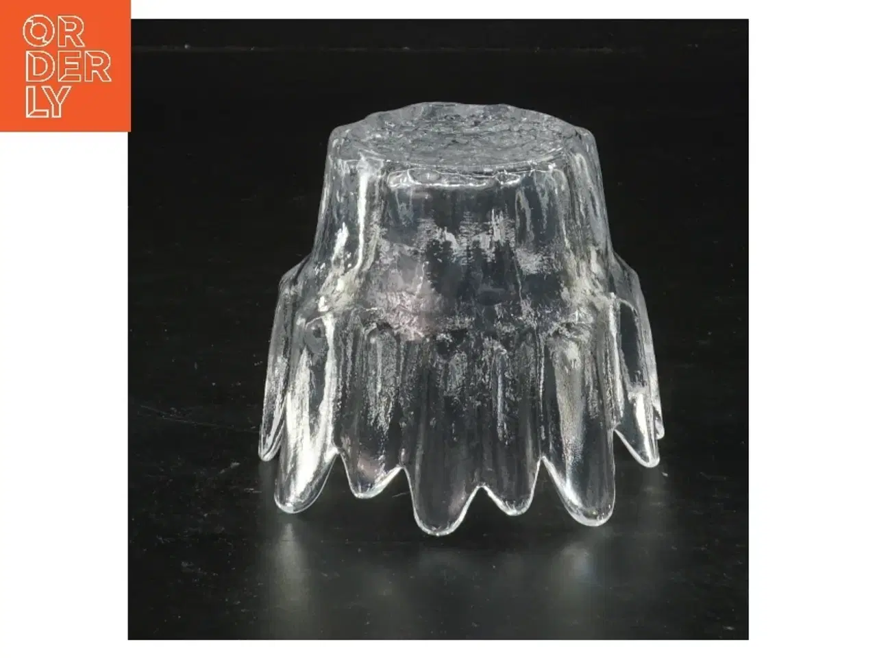 Billede 2 - Lysestage i glas (str. Ø 8x7,5 cm)