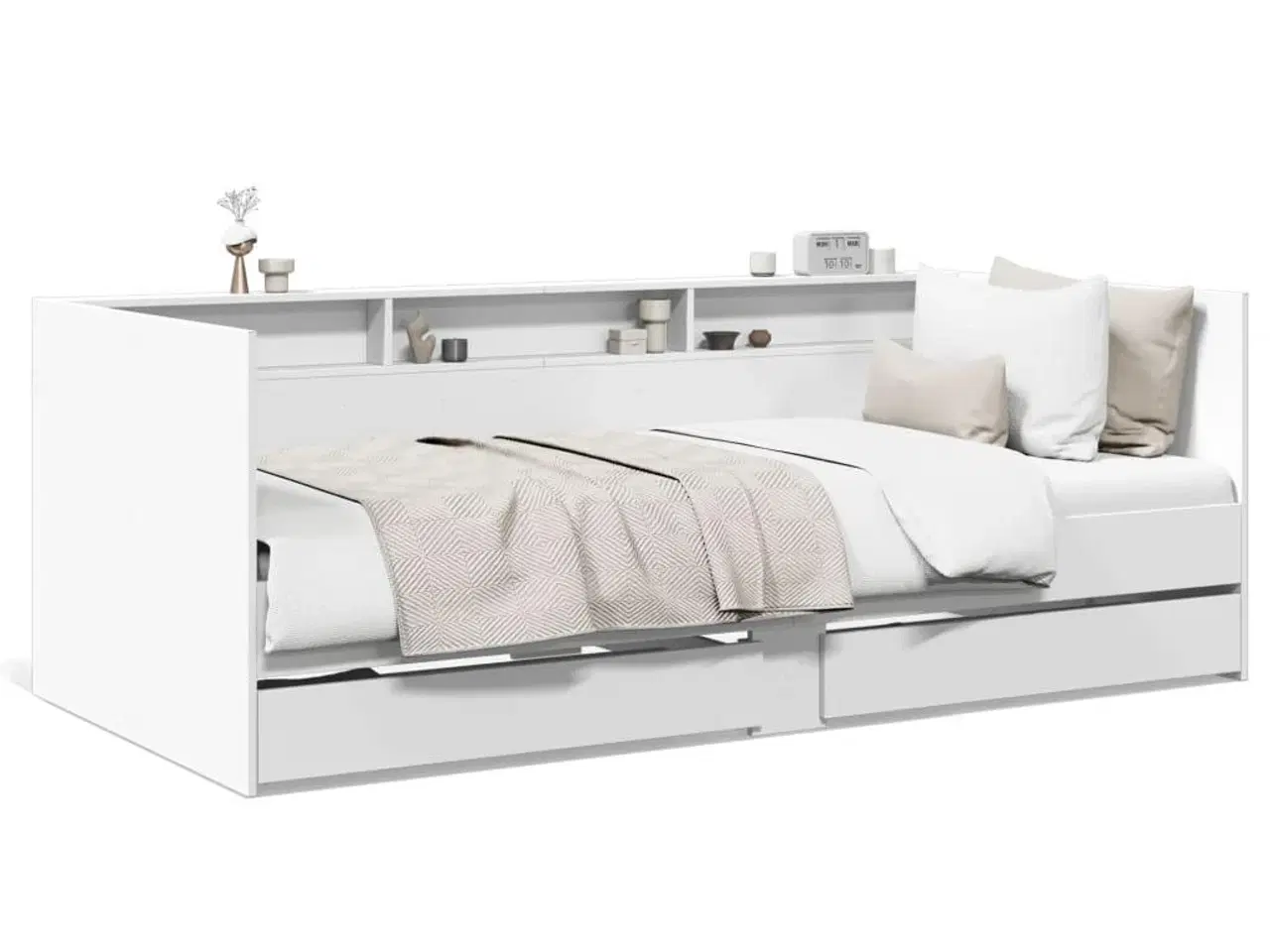 Billede 1 - Daybed med skuffer uden madras 90x200 cm hvid