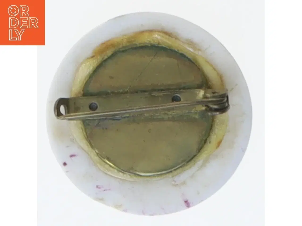 Billede 2 - Floral dekoreret smykke (str. 3,5 cm)