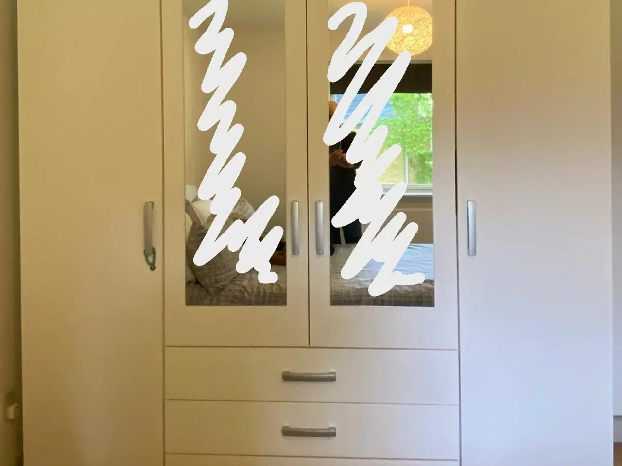 Billede 3 - JYSK Double Mirrored Wardrobe with shelves