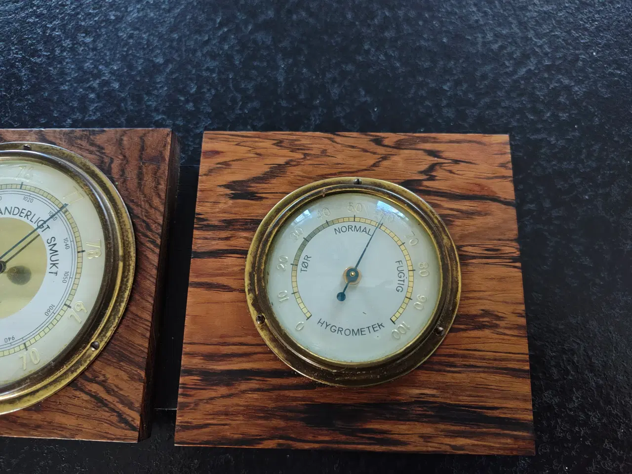 Billede 4 - Flot vejrstation i palisandertræ