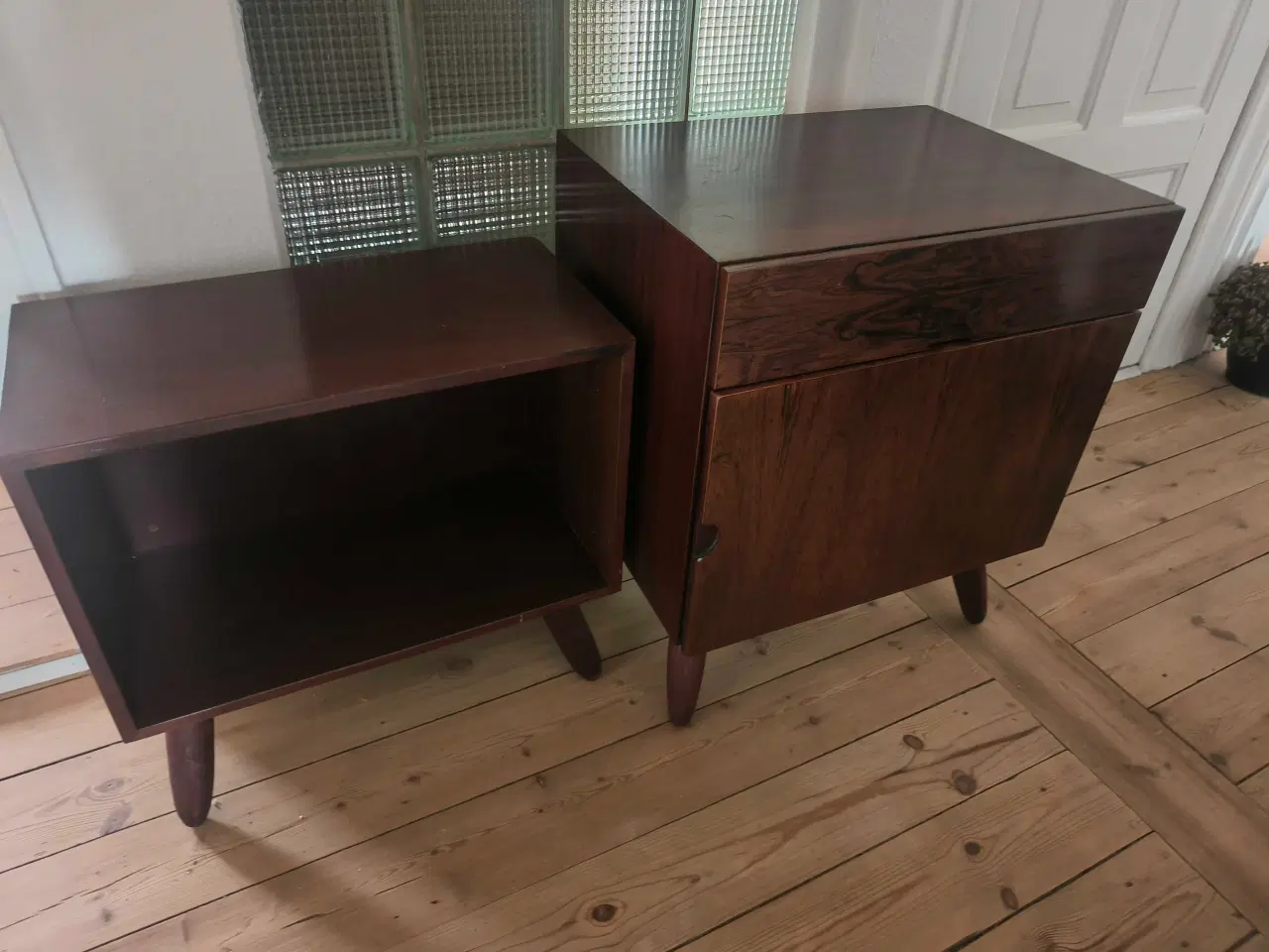 Billede 1 - Smukt sæt retro/vintage natborde i palisander 