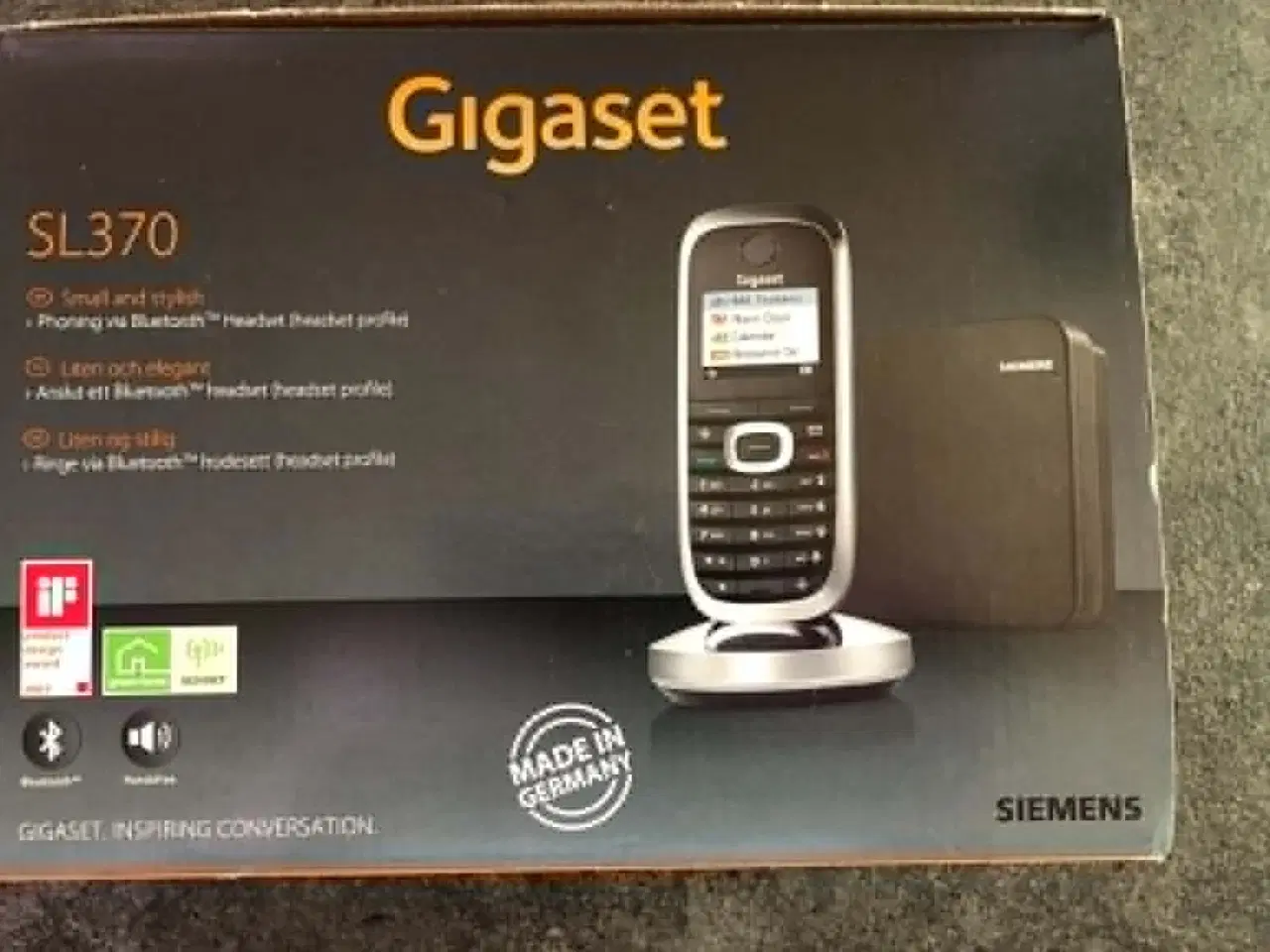 Billede 1 - Gigaset SL370 trådløs telefon til analog linie