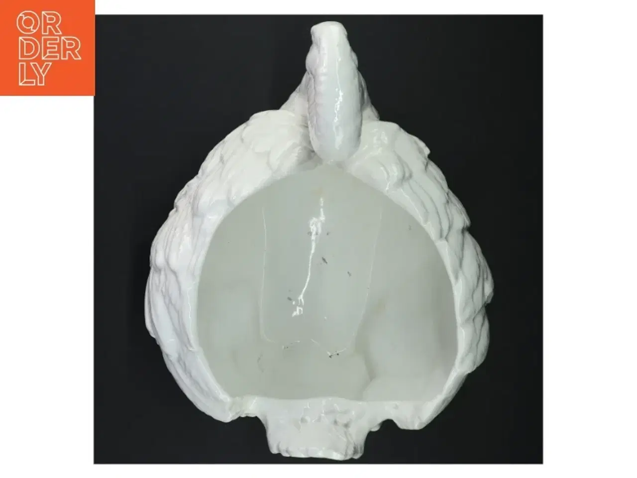 Billede 2 - Porcelæns krukke i svaneform (str. 27 x 23 x 22 cm)