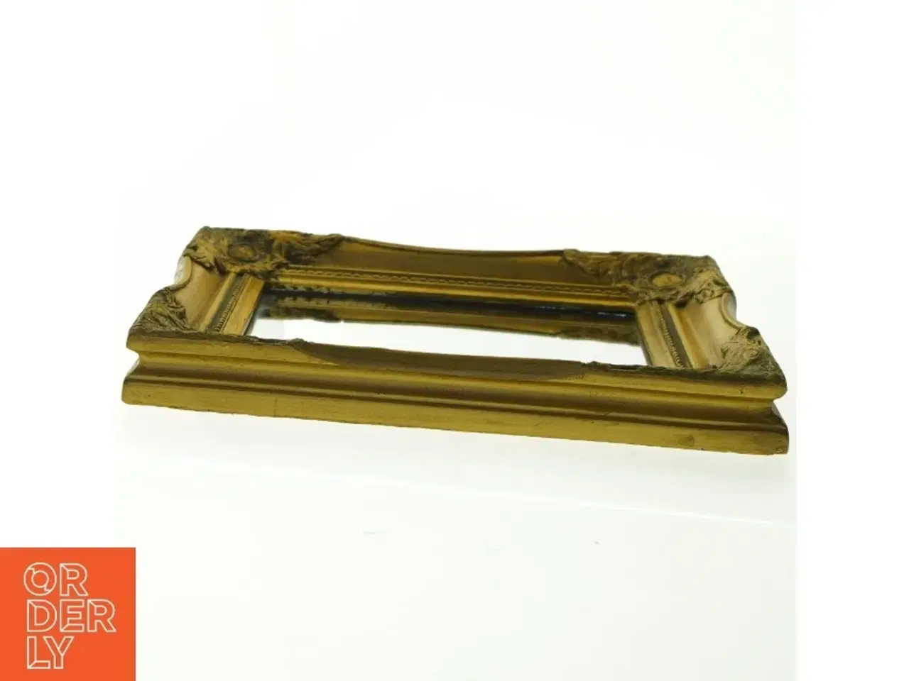 Billede 4 - Spejl i forgyldt ramme (str. 27 x 22 cm)