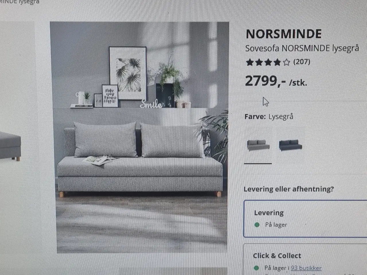 Billede 2 - Sovesofa Nordsminde fra Jysk