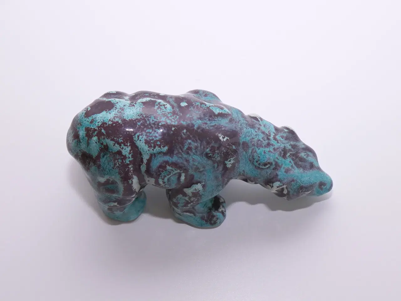 Billede 5 - Ældre isbjørn med smuk glasur fra Michael Andersen