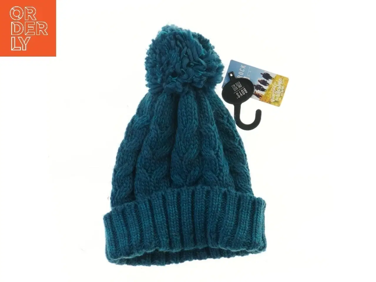 Billede 2 - Strikhue med kvast fra Saltrock (str. Ø 23 cm)