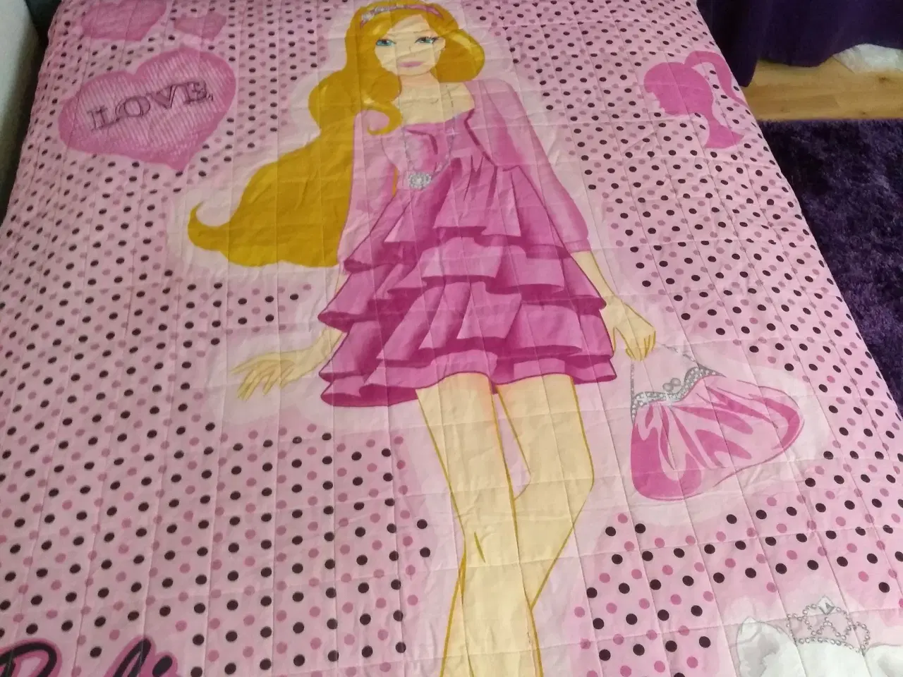 Billede 1 - Barbie sengetæppe