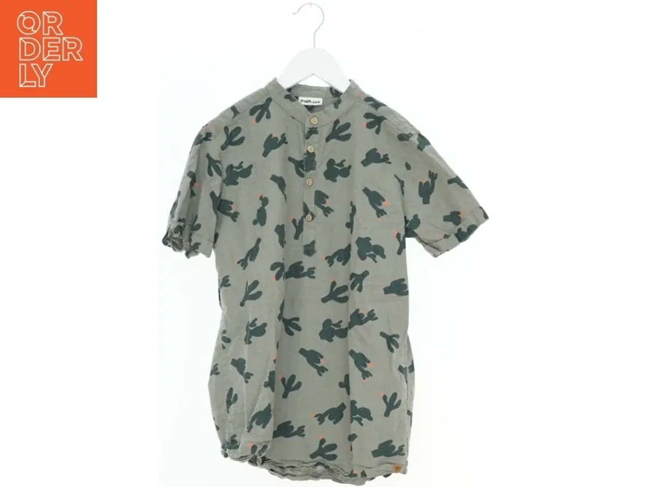 Billede 1 - Kortærmet skjorte med kaktusprint fra Pomp de Lux (str. 164)