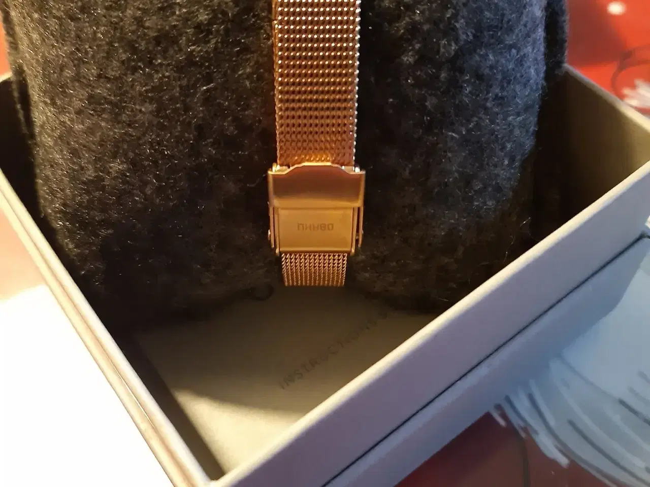 Billede 4 - Obaku sol i rosegold med mesh lænke.
