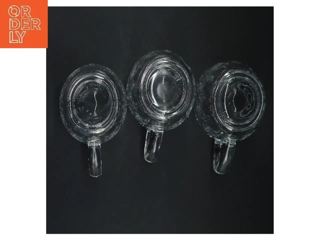 Billede 3 - Sæt af 3 glas ølkrus (str. 12,5x9,5 cm)