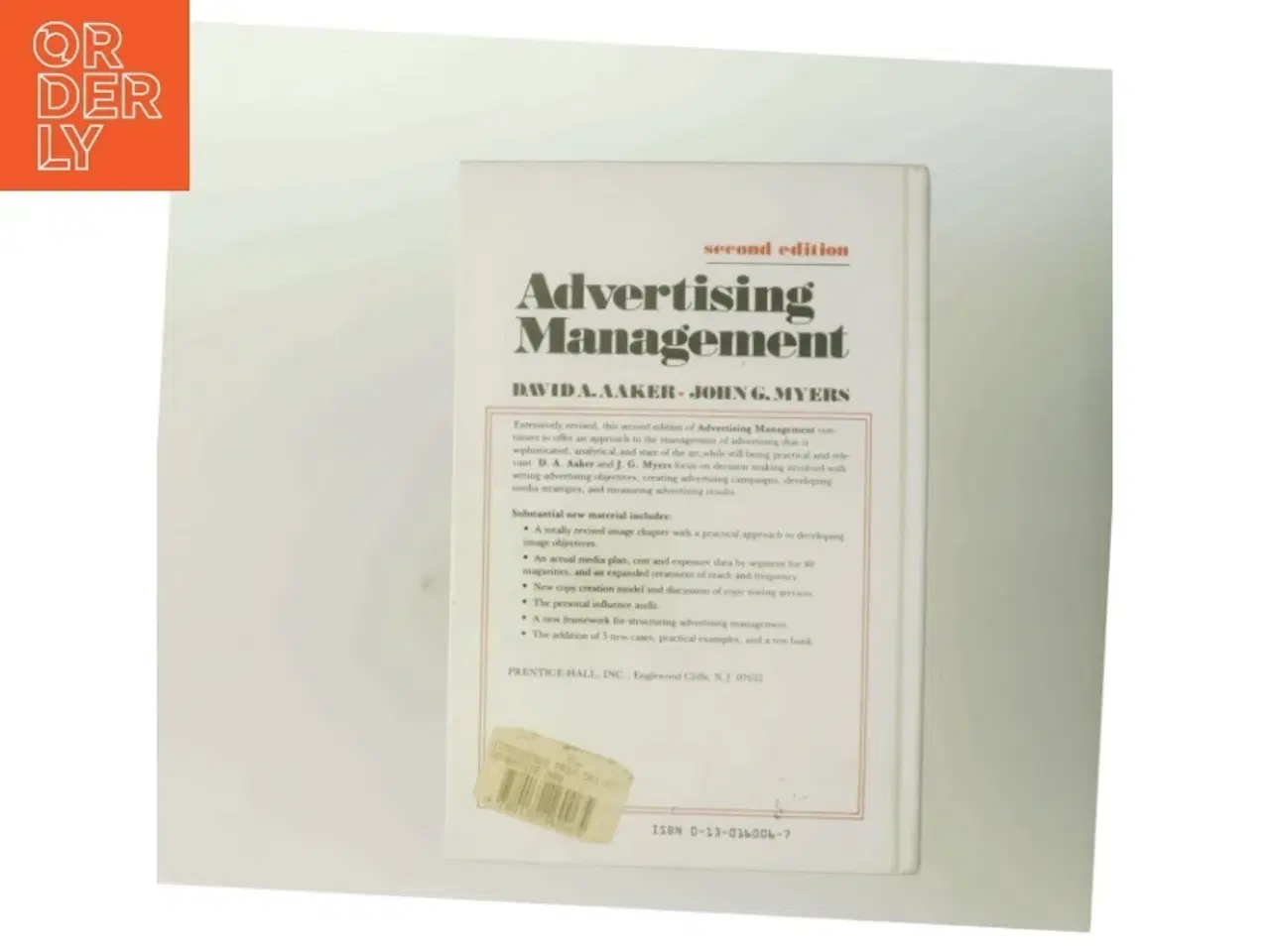 Billede 3 - Advertising Management af David A. Aaker (Bog)