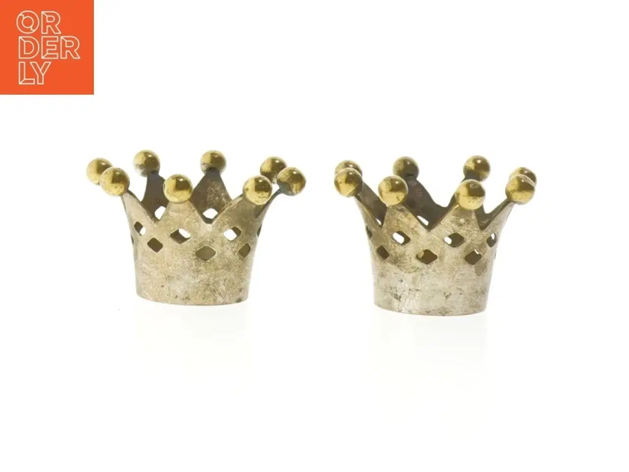 Billede 1 - Messinglysestager fra Kgs Lyngby (str. 8 cm)
