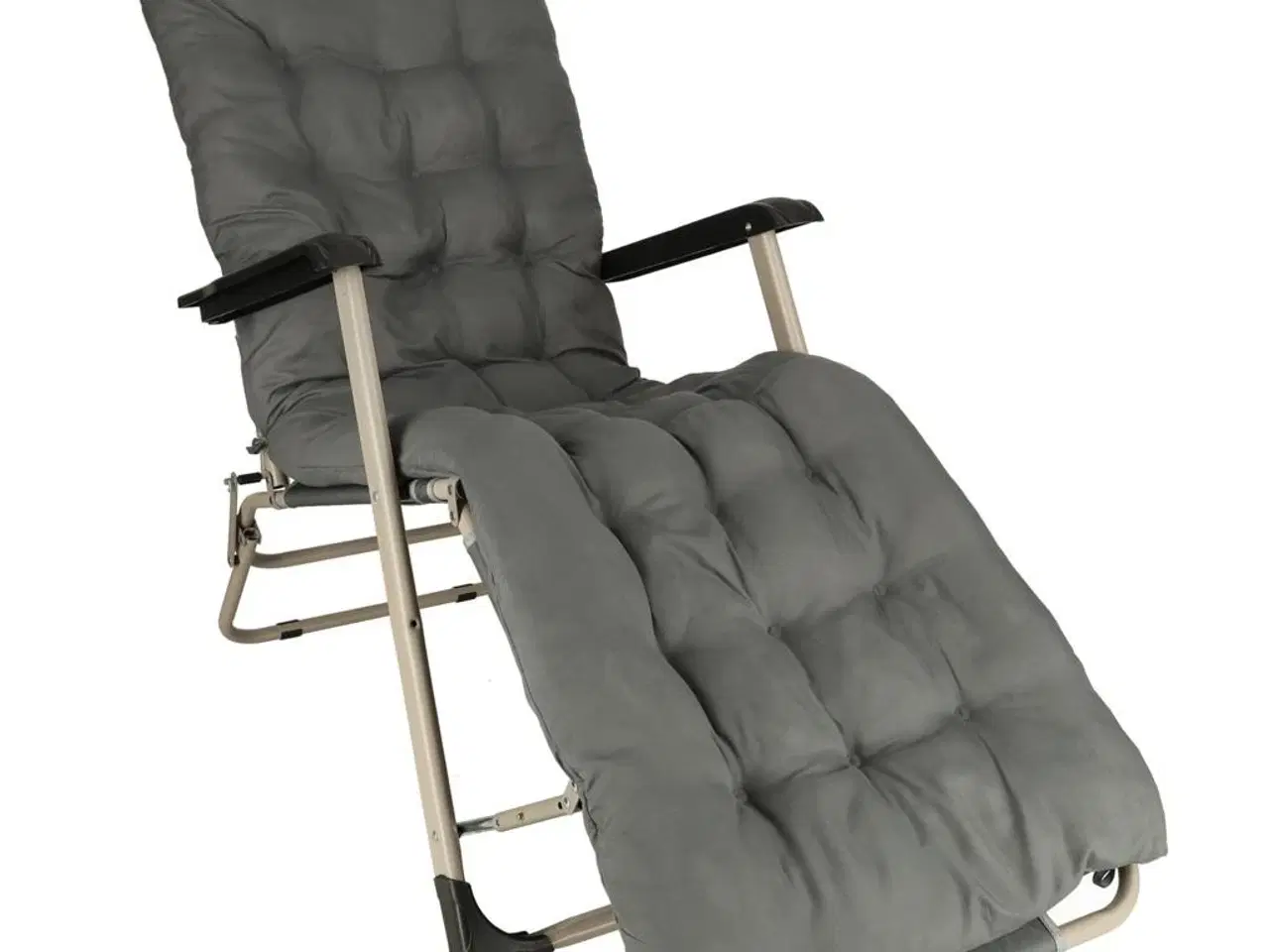 Billede 5 - Sammenklappelig have- og strandstol med pude – grå