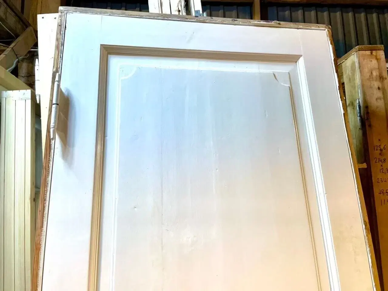 Billede 4 - Smuk, venstrehængt fyldningsdør m. karm