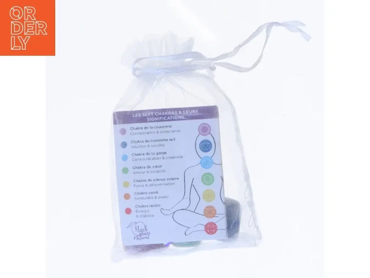 Billede 2 - Wellness krystalsæt i pose fra Peach Beauty (str. 3 cm)