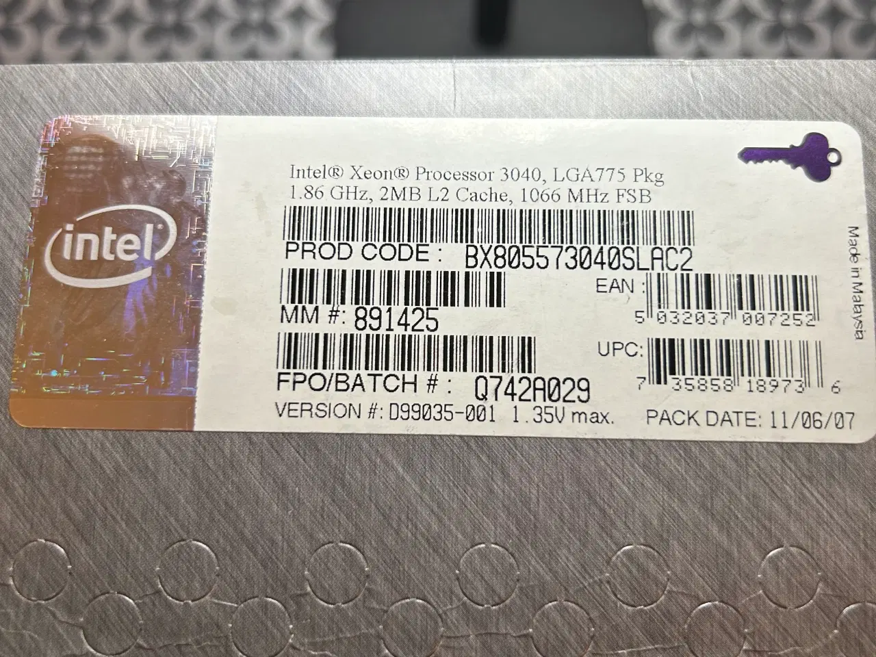 Billede 5 - Retro-Bundle: Intel Xeon 3040 & Core 2 Quad Q9400 
