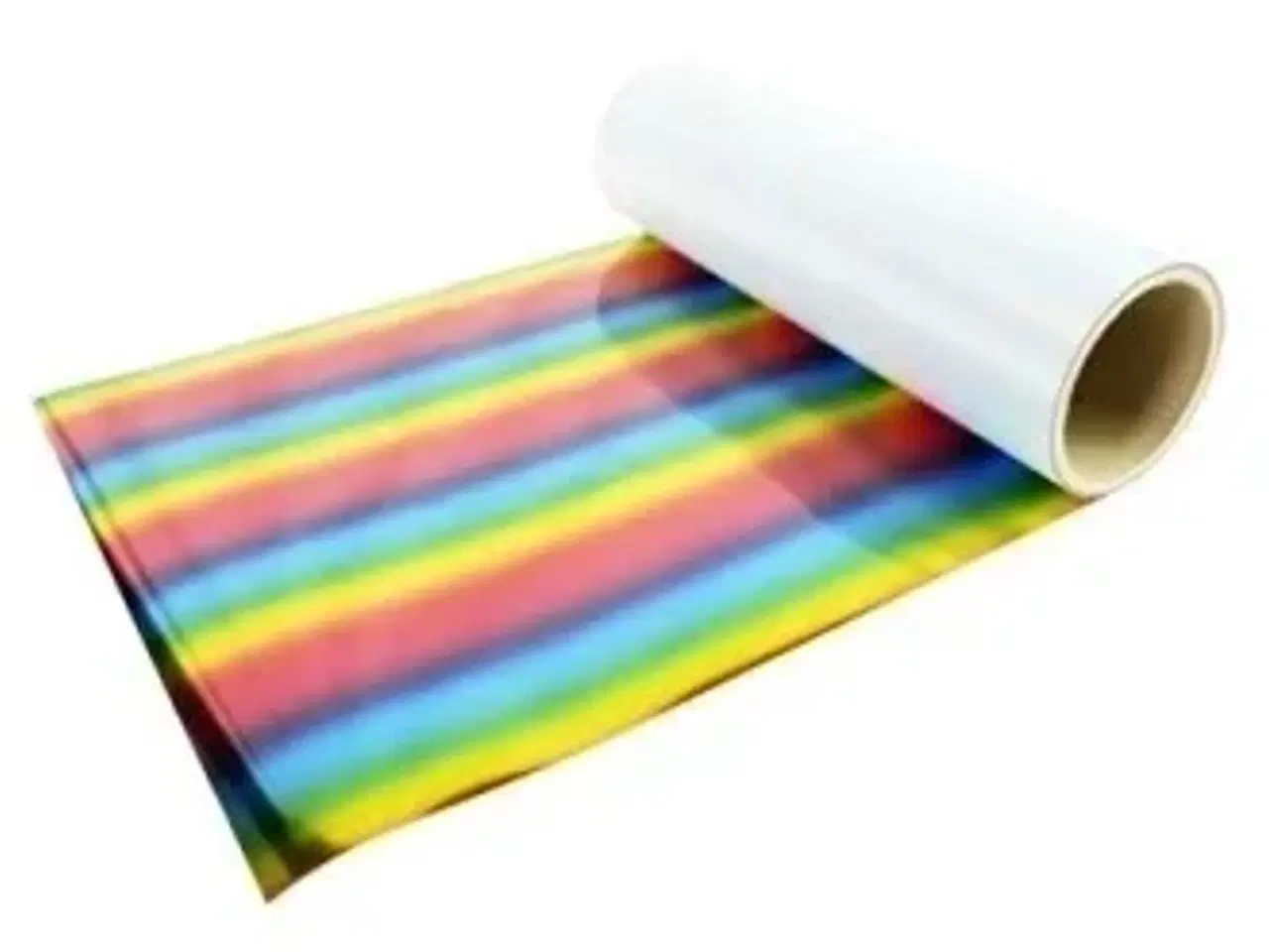 Billede 1 - Chemica Metallic Deco - Rainbow Lines 1422 Tekstilfolie