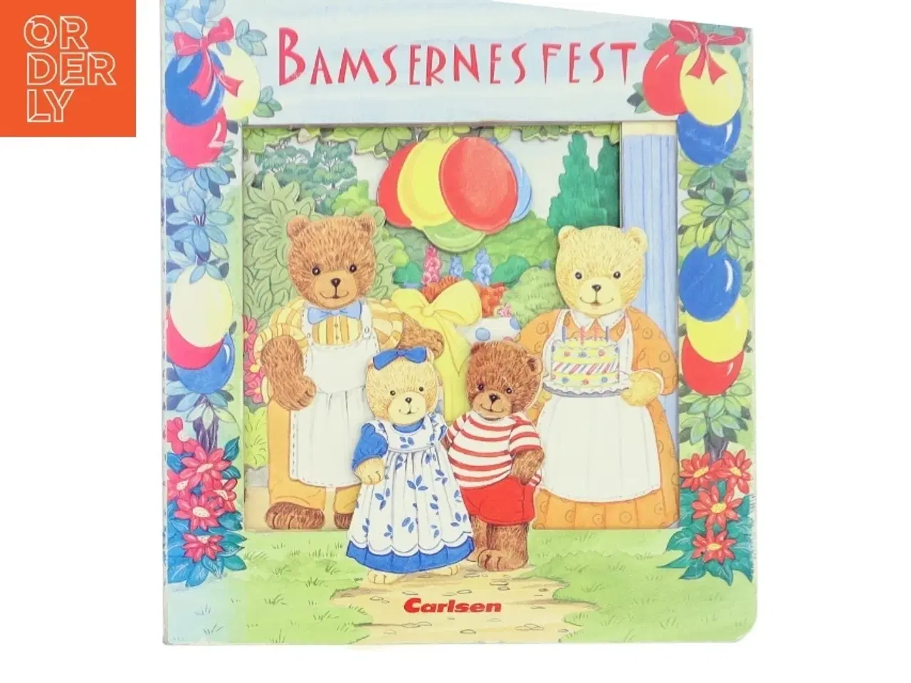 Billede 1 - Børnebog “Bamsernes fest” med udskårne 3D-sider